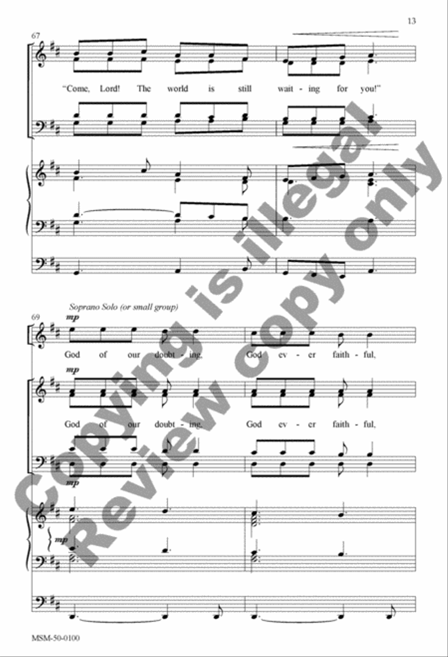 Advent Carol Divisi scores gallery preview page 27