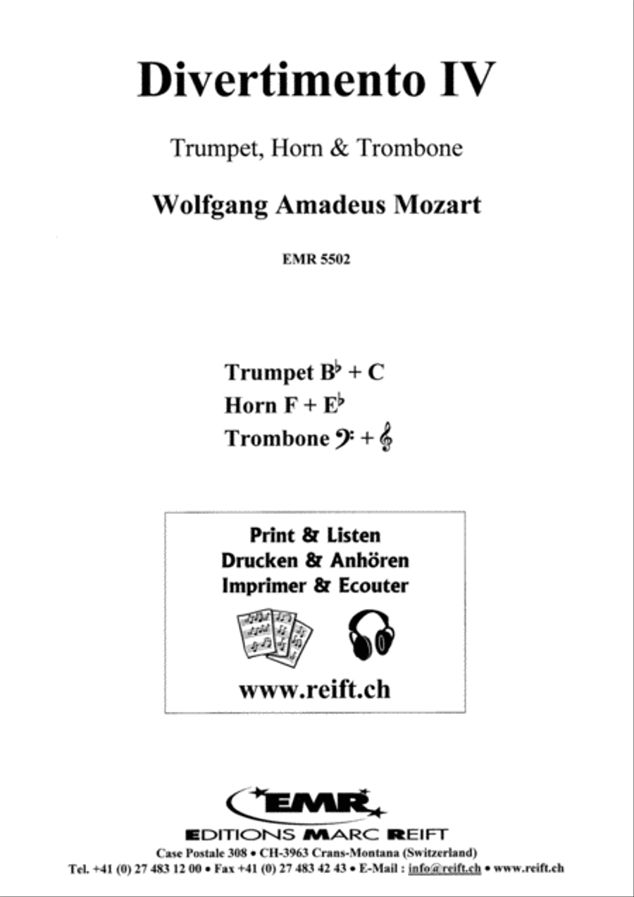 Divertimento IV Cornet scores gallery preview page 2