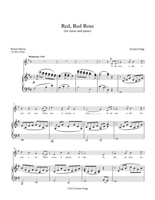 Red, Red Rose (for tenor and piano)