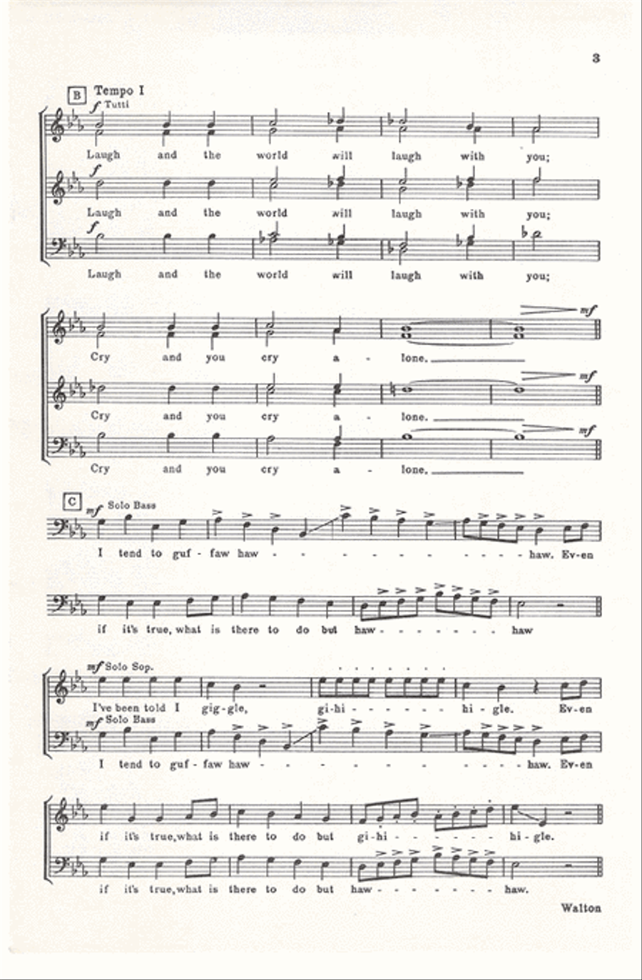 Laughing Song Divisi scores gallery preview page 3