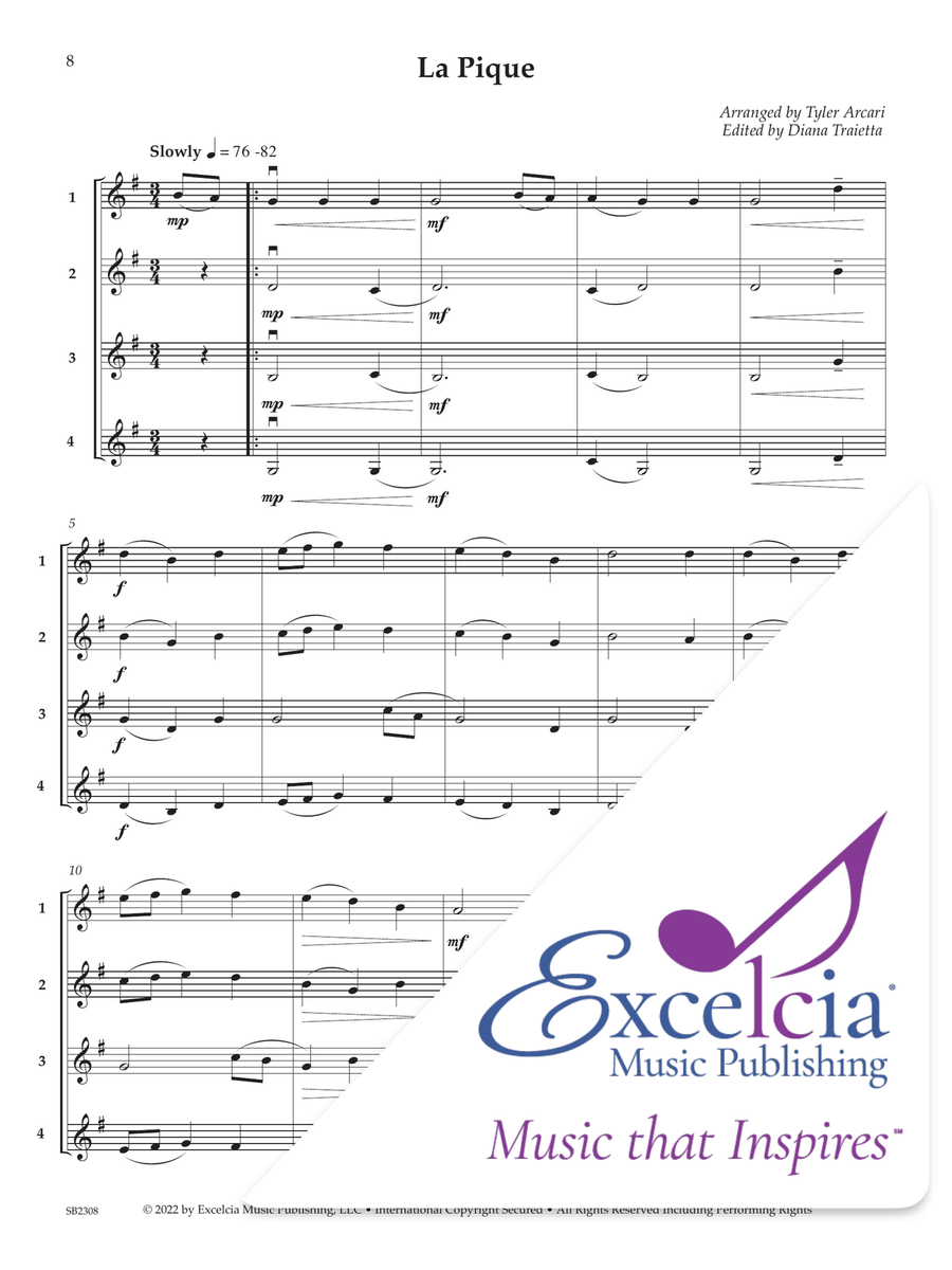 Adaptable Quartets (Sea Shanties) Violin scores gallery preview page 9