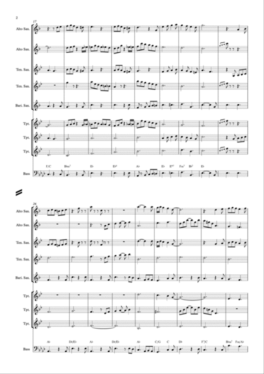 It's Beginning To Look Like Christmas Jazz Ensemble scores gallery preview page 2