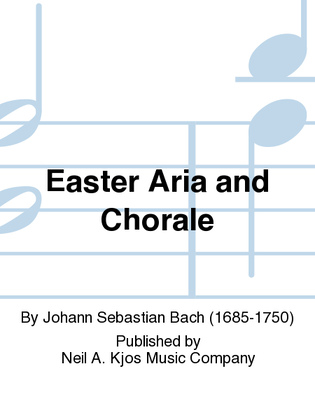 Book cover for Easter Aria and Chorale