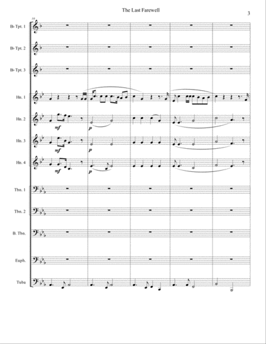 The Last Farewell Brass Ensemble scores gallery preview page 4