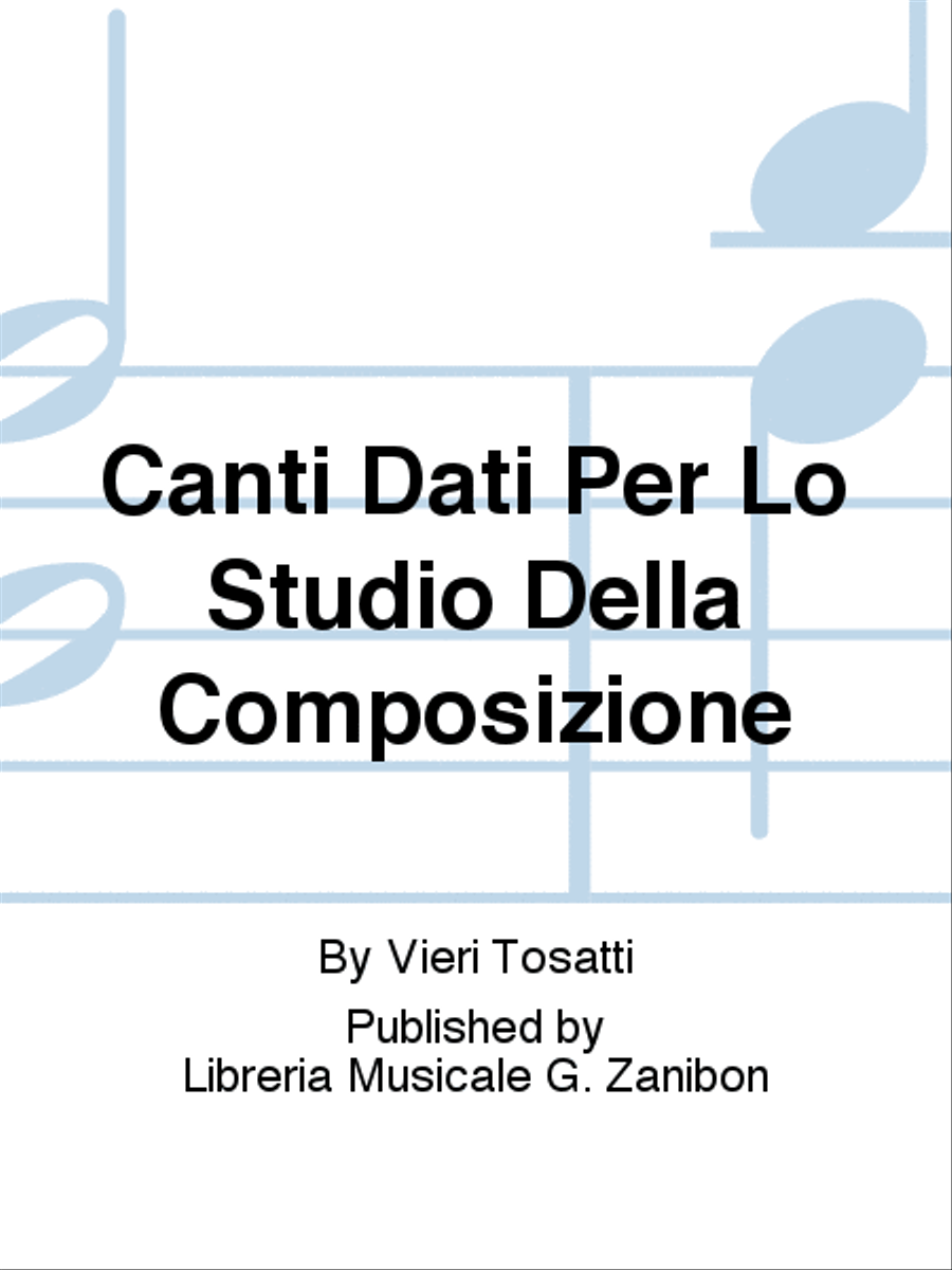 Canti Dati Per Lo Studio Della Composizione