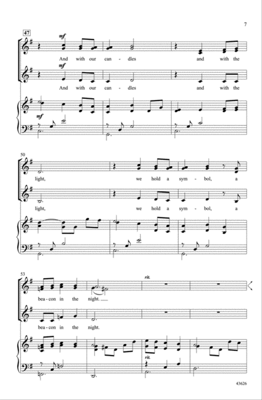 Candlelight Canon Choir scores gallery preview page 5