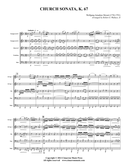 Church Sonata, K. 67