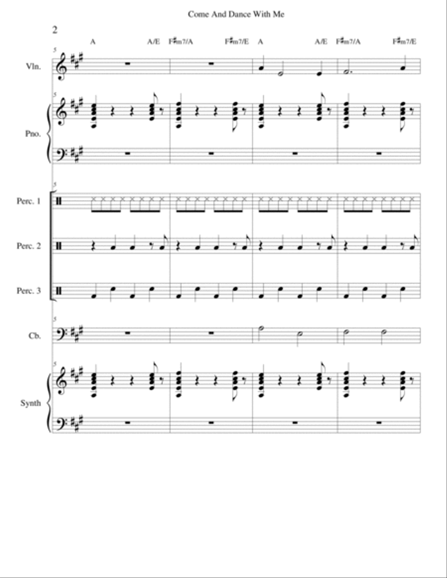 Come And Dance With Me Violin scores gallery preview page 2