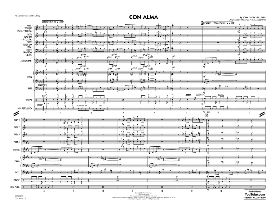 Con Alma (arr. Michael Mossman) - Conductor Score (Full Score) Jazz Ensemble scores gallery preview page 2