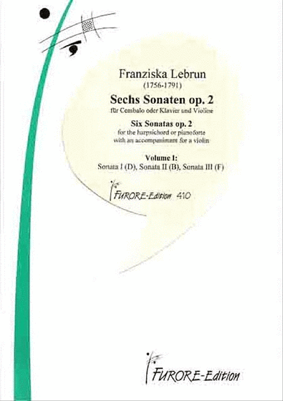 Sonaten op. 2 fur Violine und Klavier. Vol. I: Sonaten 1-3 Violin Solo scores gallery preview page 1