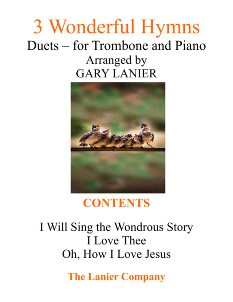 Gary Lanier: 3 WONDERFUL HYMNS (Duets for Trombone & Piano) image number null