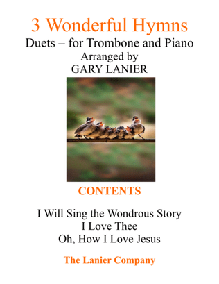Gary Lanier: 3 WONDERFUL HYMNS (Duets for Trombone & Piano)