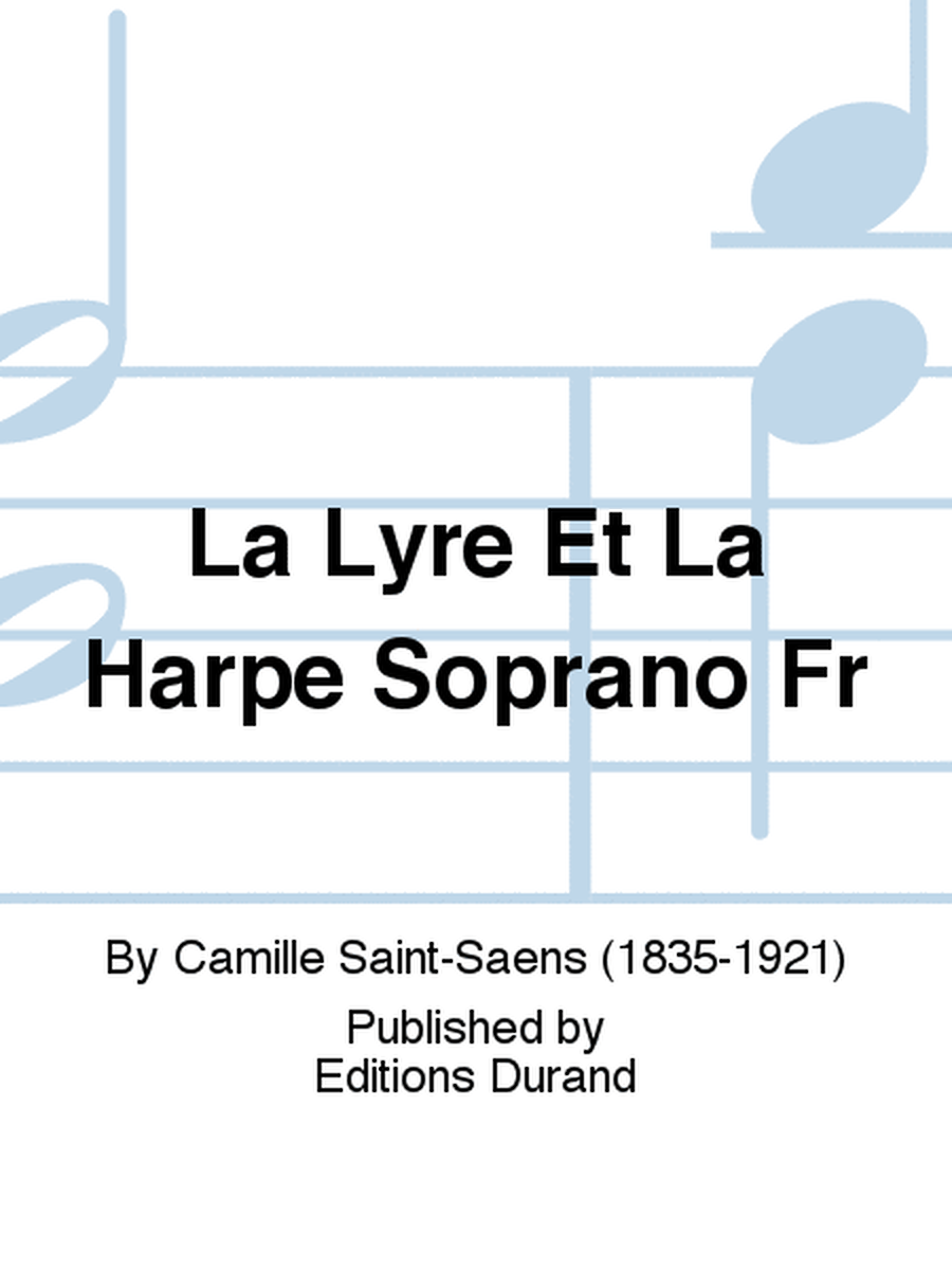 La Lyre Et La Harpe Soprano Fr