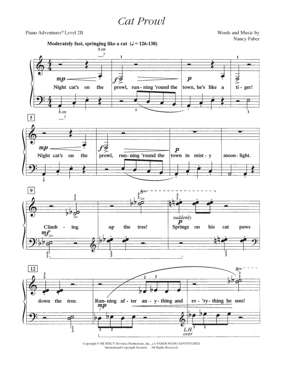 Cat Prowl Piano Method scores gallery preview page 1