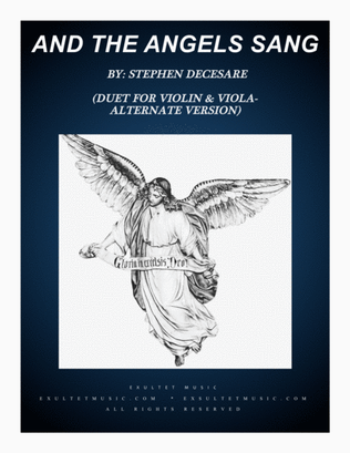 Book cover for And The Angels Sang (Duet for Violin and Viola - Alternate Version)