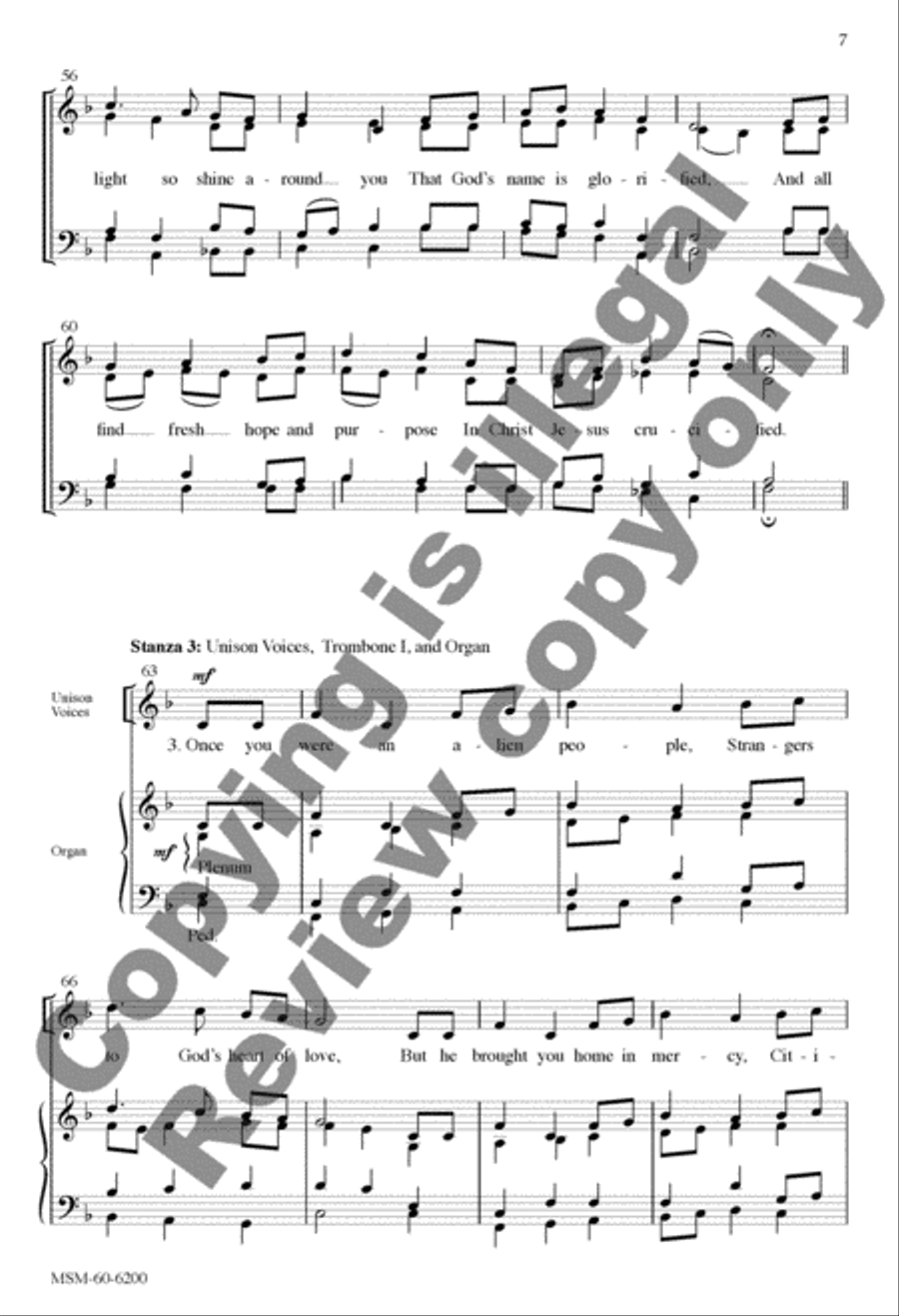 Church of God, Elect and Glorious 4-Part scores gallery preview page 6