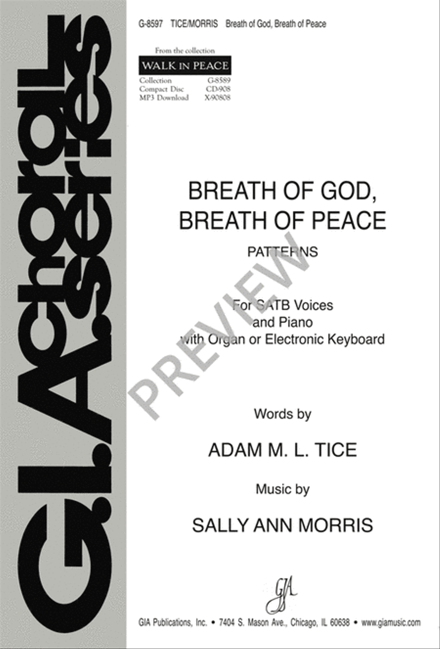 Breath of God, Breath of Peace 4-Part scores gallery preview page 2