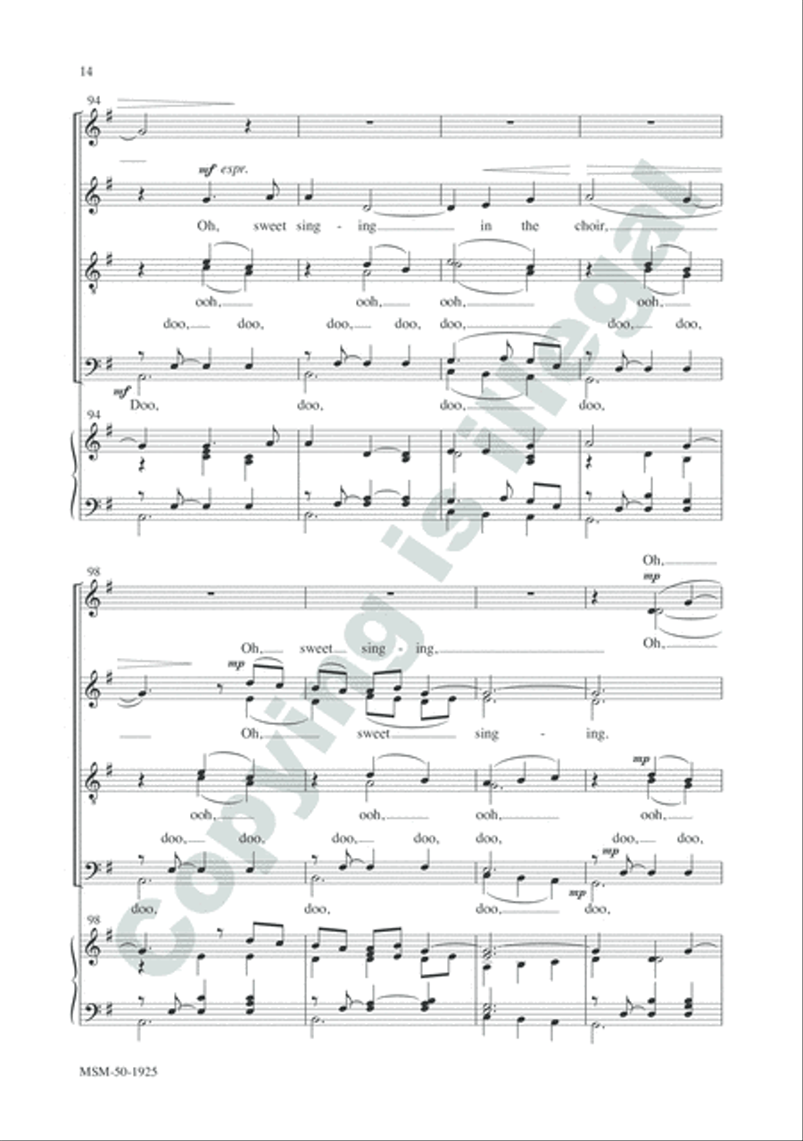 The Holly and the Ivy Divisi scores gallery preview page 14