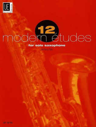 Book cover for Rae - 12 Modern Etudes For Saxophone