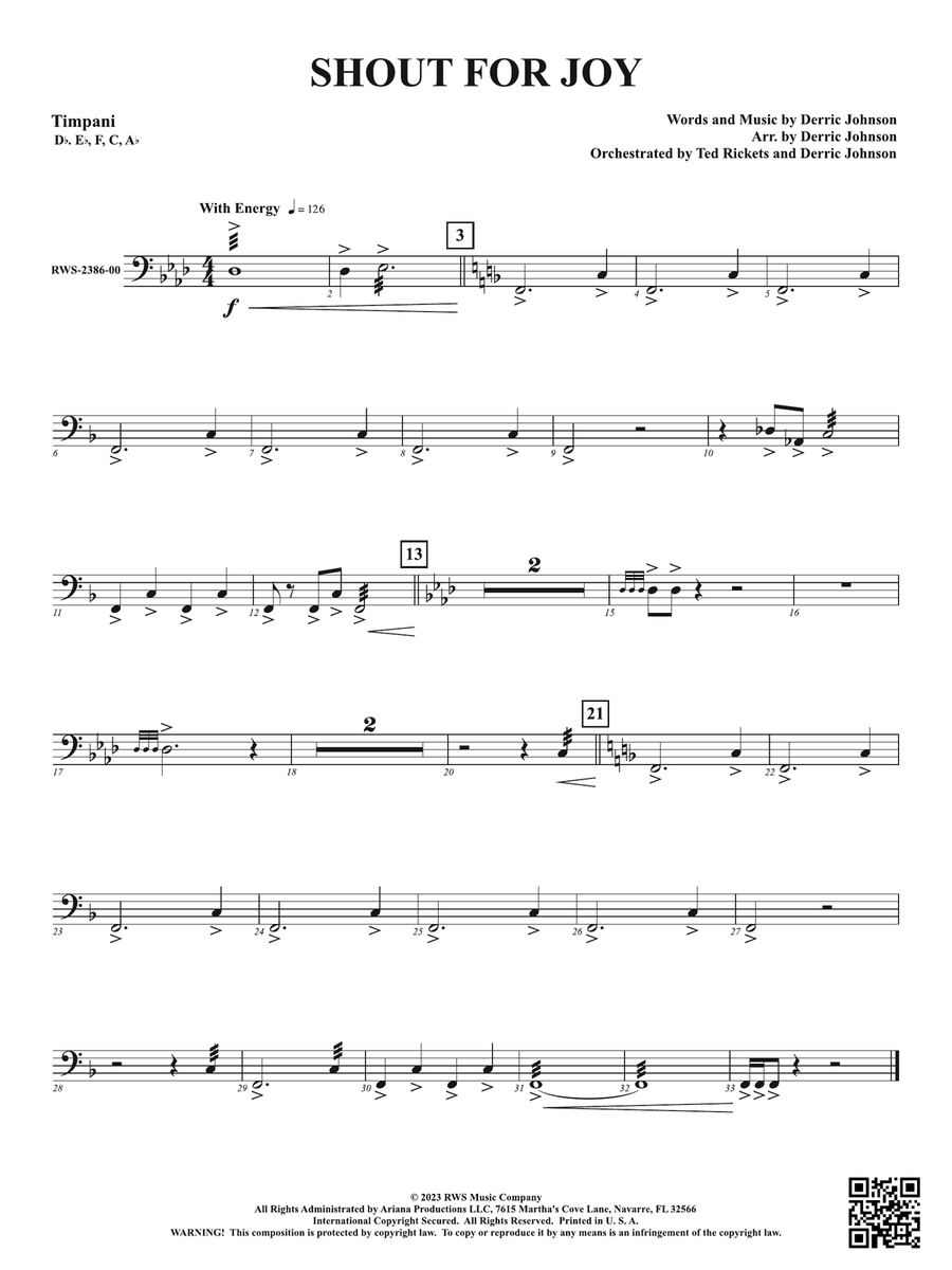 Shout for Joy: Timpani