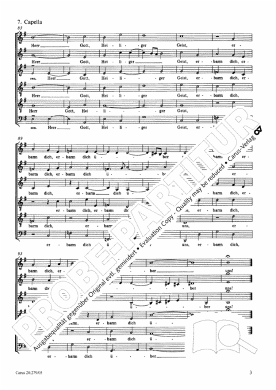 Musikalische Exequien I-III Choir scores gallery preview page 4
