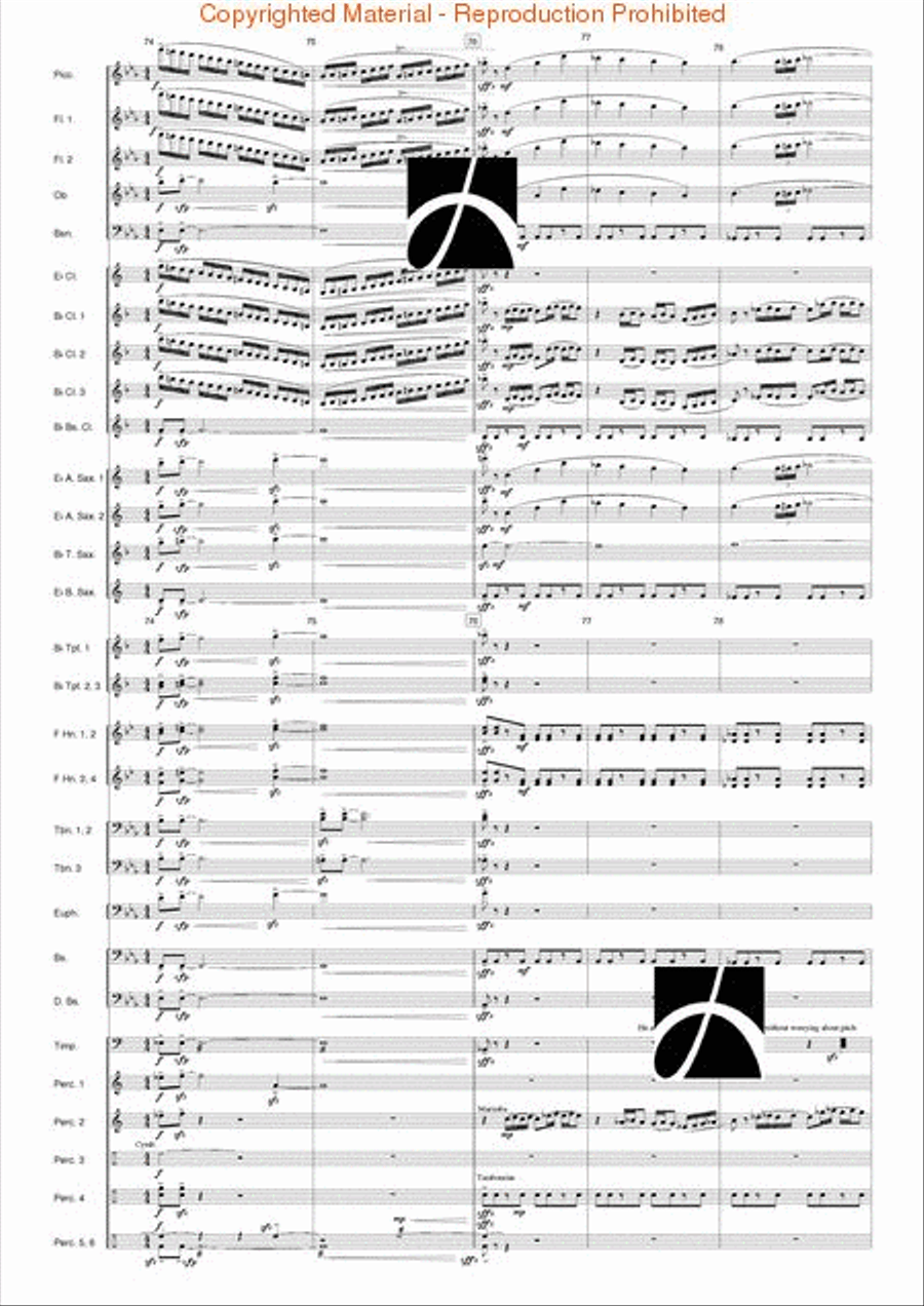 Hymn to the Infinite Sky Hymn to the Infinite Sky Concert Band scores gallery preview page 17