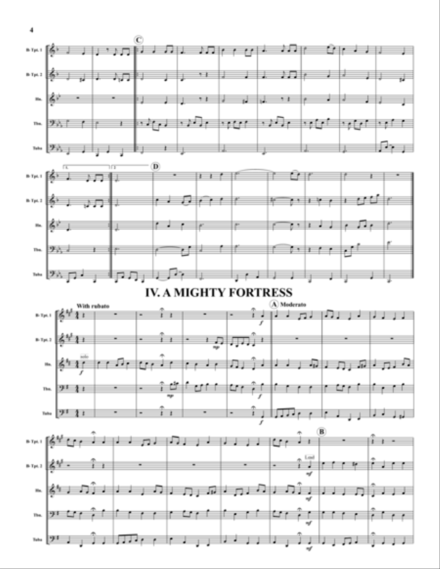 Wedding Set Wedding Set Brass Quintet scores gallery preview page 4