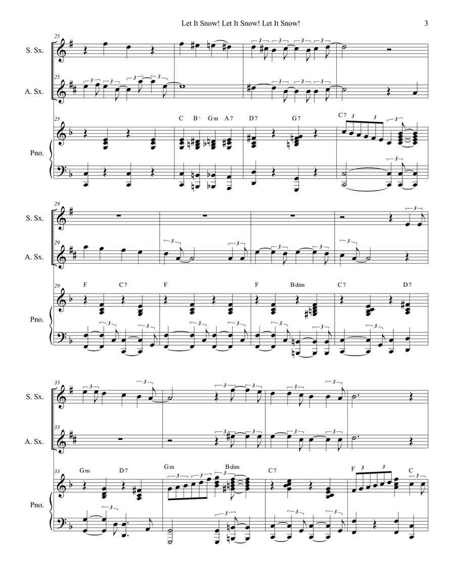 Let It Snow! Let It Snow! Let It Snow! Woodwind Duet scores gallery preview page 3