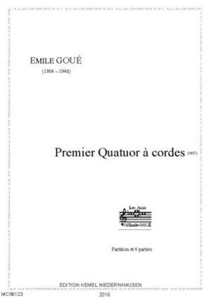 Book cover for Premier quatuor a cordes, 1937