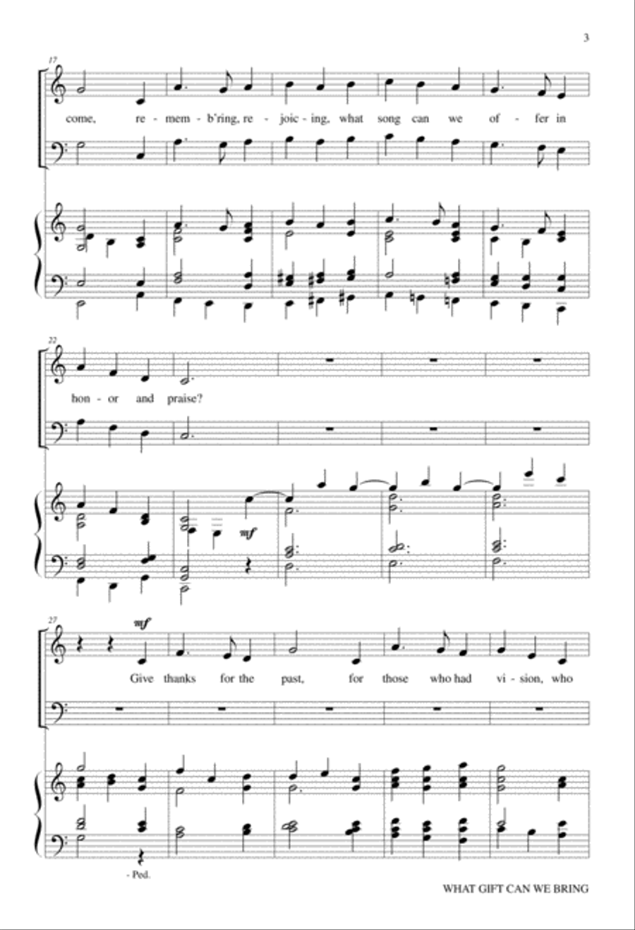 What Gift Can We Bring What Gift Can We Bring 4-Part scores gallery preview page 3