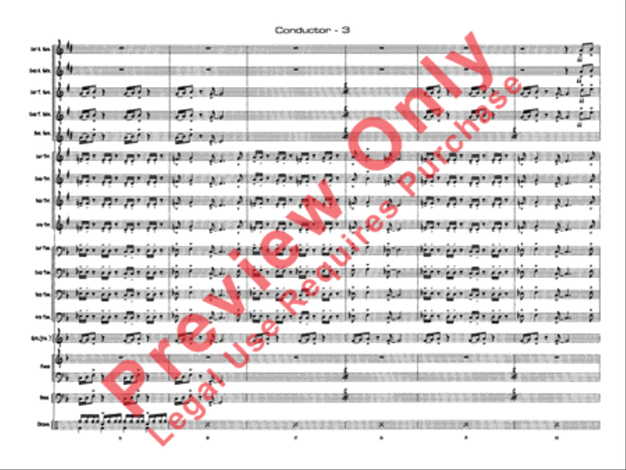 Shaft, Theme from Shaft, Theme from Jazz Ensemble scores gallery preview page 6