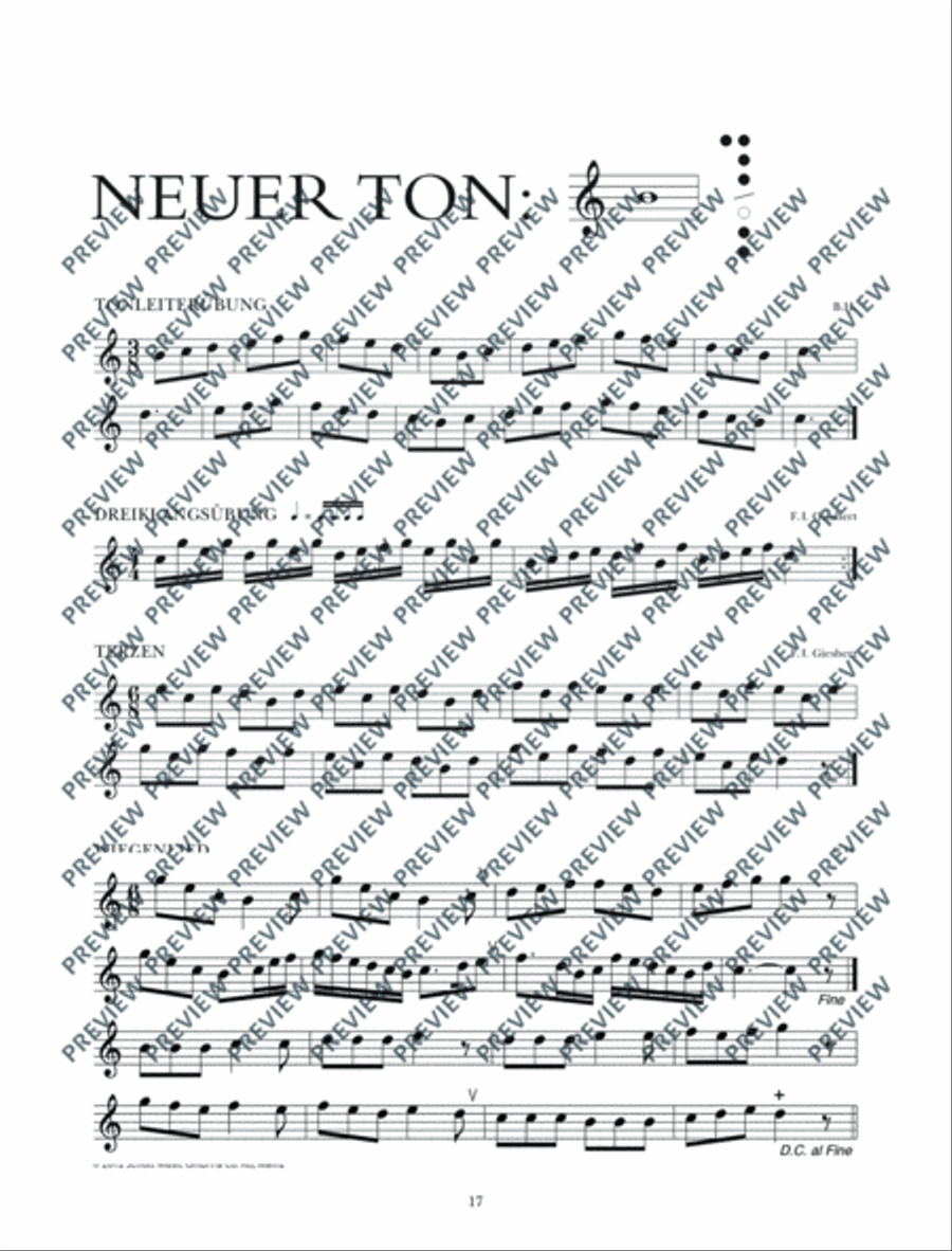 Altblockflötenschule Alto Recorder scores gallery preview page 18
