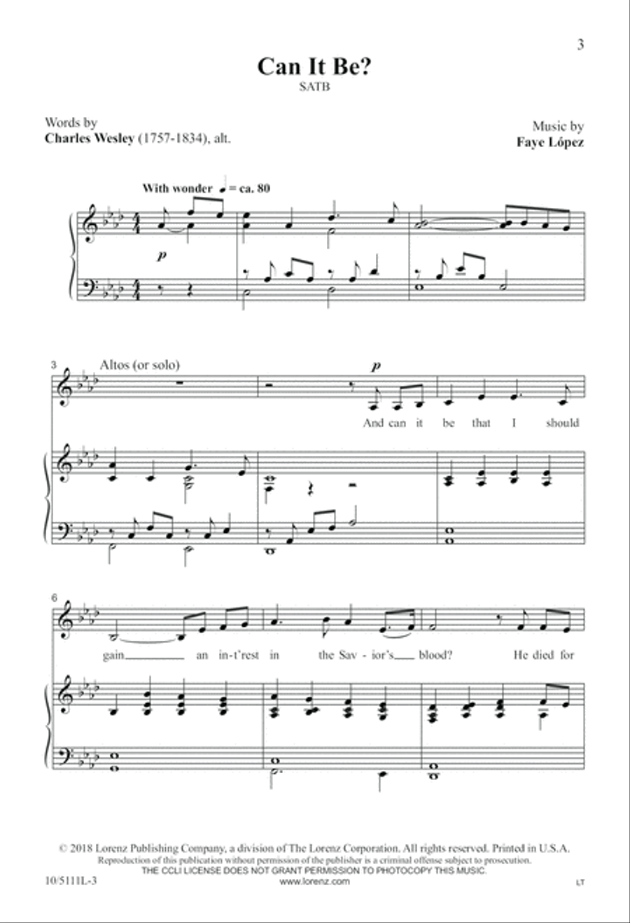 Can it Be? 4-Part scores gallery preview page 3