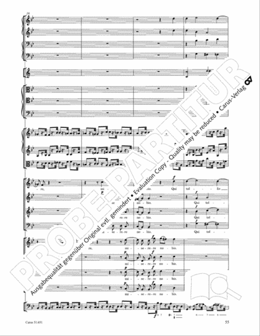 C Minor Mass, K. 427 (Missa in c KV 427) 4-Part scores gallery preview page 71