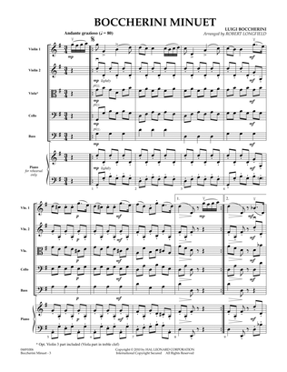 Boccherini Minuet - Full Score