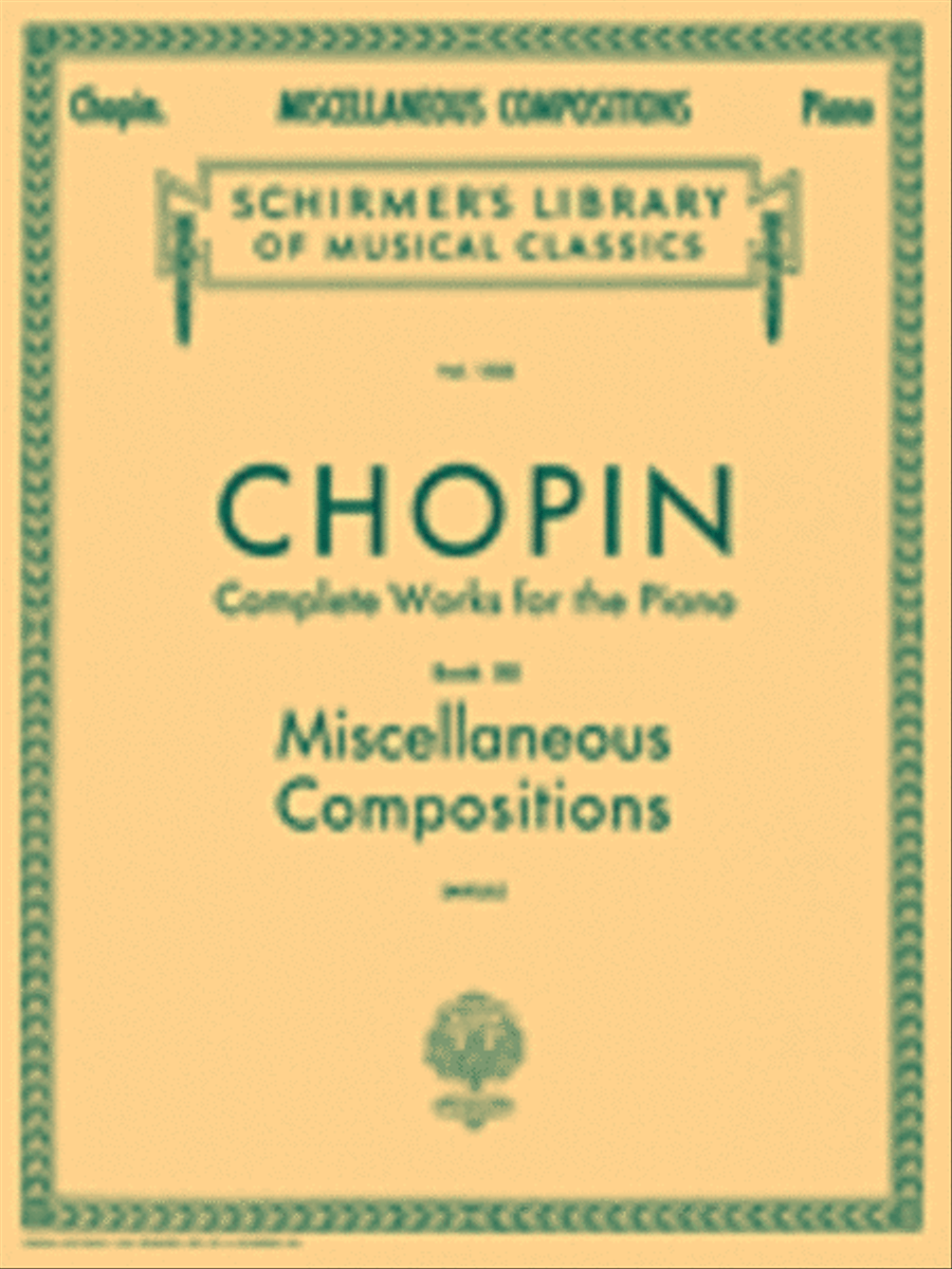 Miscellaneous Compositions Piano Solo scores gallery preview page 1