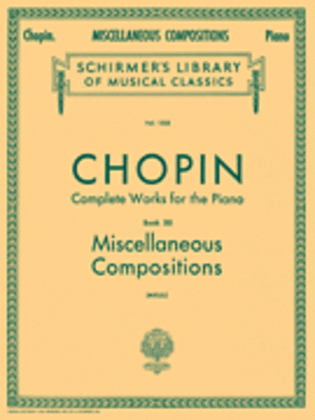 Book cover for Miscellaneous Compositions