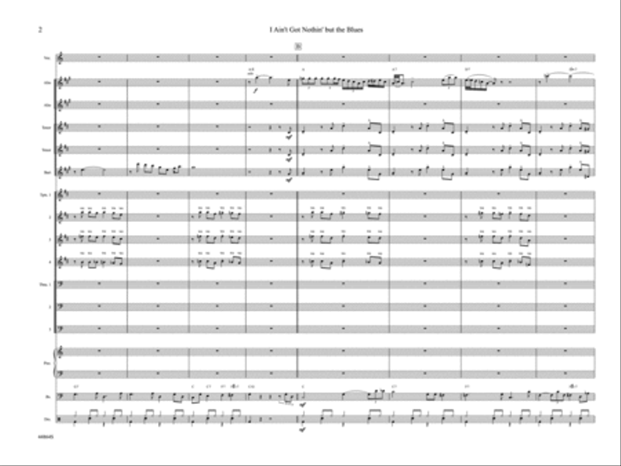 I Ain't Got Nothin' But the Blues: Score Jazz Ensemble scores gallery preview page 6