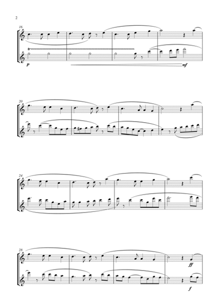 Auld Lang Syne (for flute duet, suitable for grades 2-6) image number null