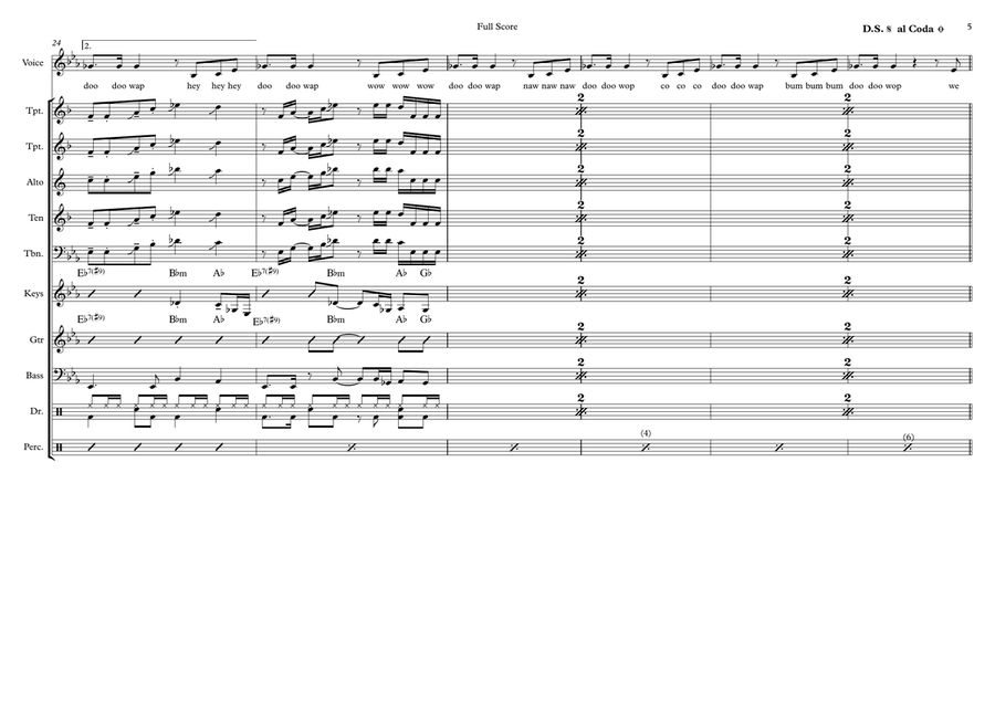 You Haven't Done Nothin' Large Ensemble scores gallery preview page 5