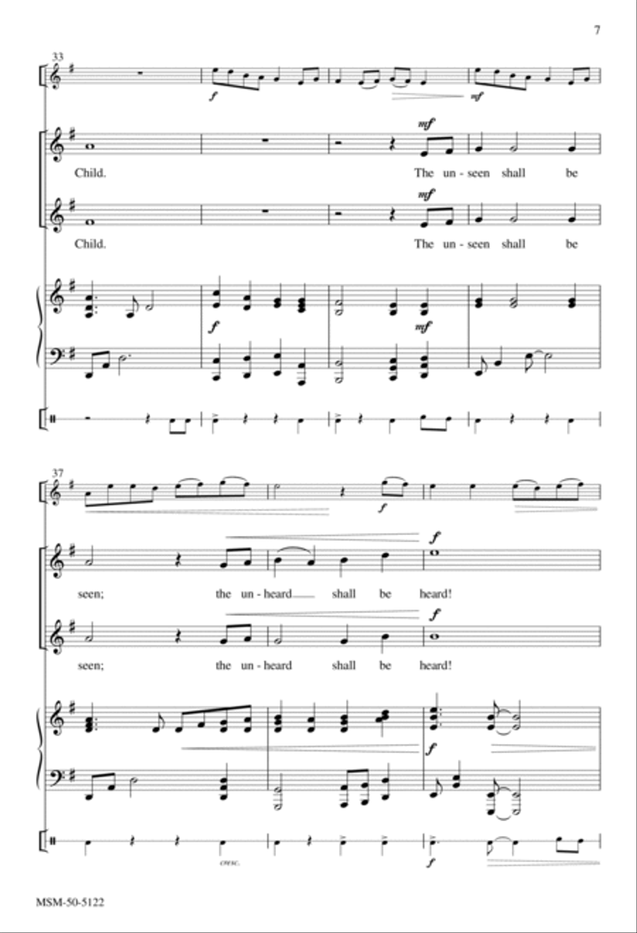 My Heart Shall Sing 4-Part scores gallery preview page 6