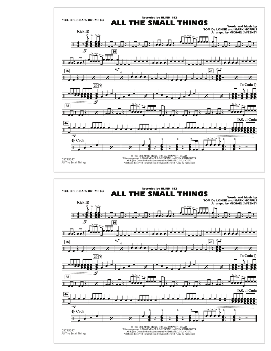 All The Small Things - Multiple Bass Drums
