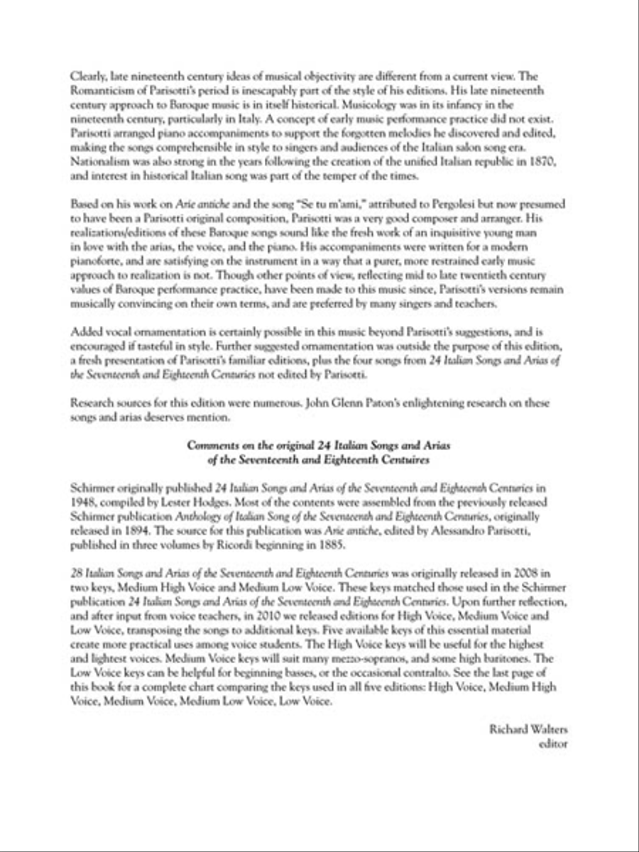 28 Italian Songs & Arias of the 17th & 18th Centuries High Voice scores gallery preview page 4