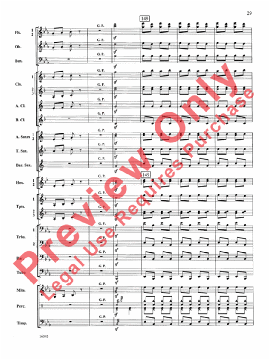 William Tell Overture Concert Band scores gallery preview page 30
