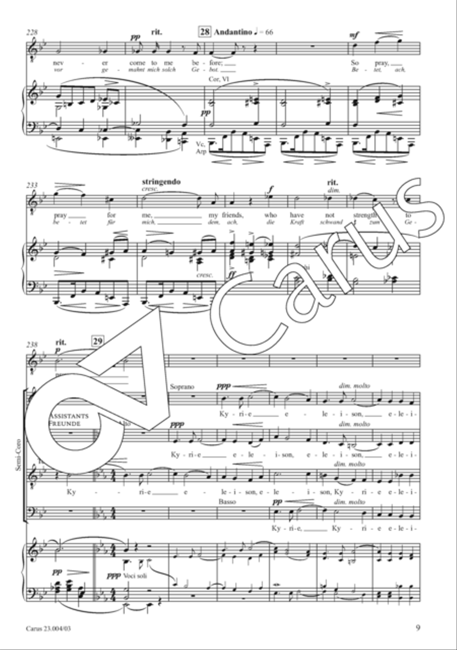 The Dream of Gerontius Divisi scores gallery preview page 16