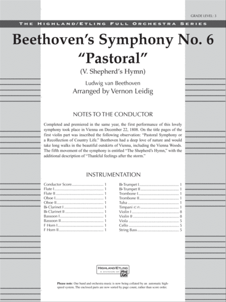 Beethoven's Symphony No. 6 
