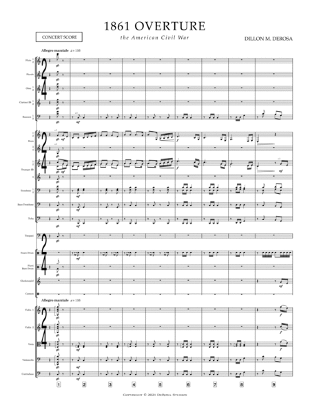1861 Overture - Score Only image number null