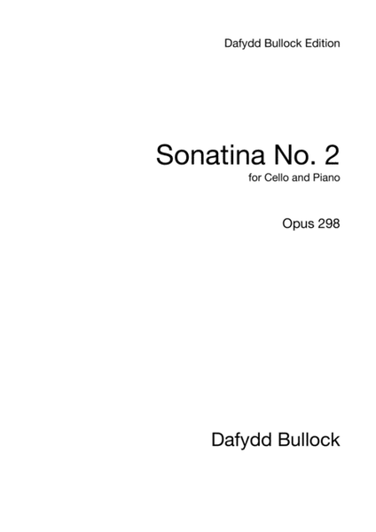 Sonatina No. 2 for Cello and Piano image number null