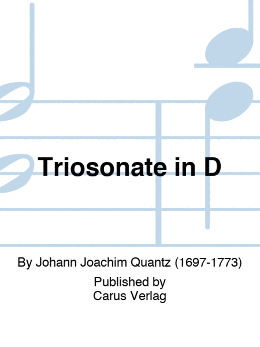 Triosonate in D Part scores gallery preview page 1