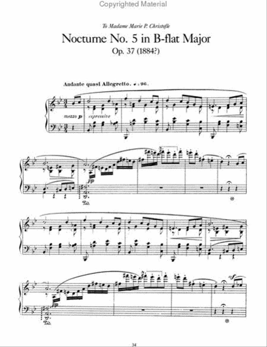 Nocturnes and Barcarolles for Solo Piano Piano Solo scores gallery preview page 4